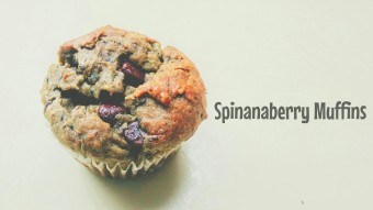 Spinanaberry muffins